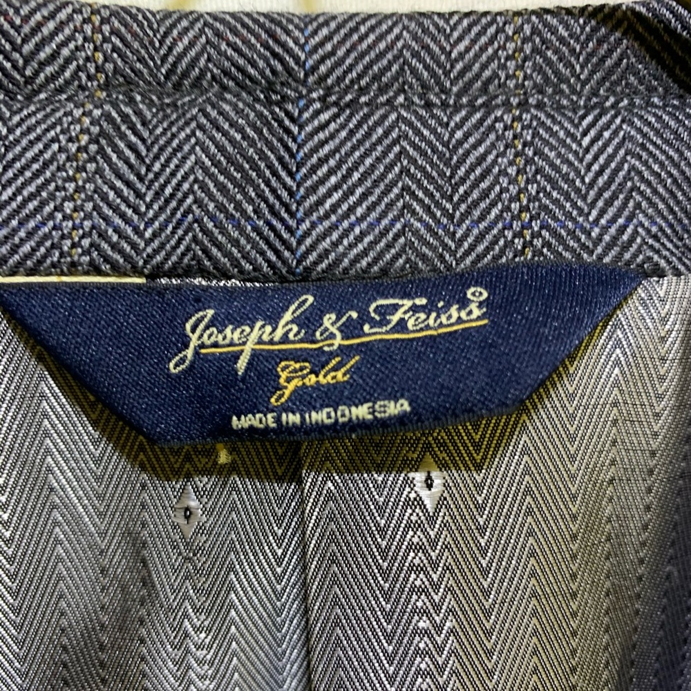 Joseph & Feiss Gold 100% Wool 2 Button Blazer Suit - Picture 2 of 5
